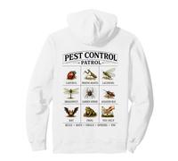 Pest Control Patrol Garden Bugs Bats Frogs Nature Education Pullover Hoodie