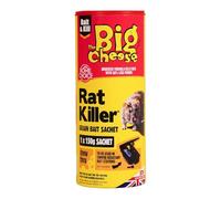 Pest Control The Big Cheese Rodent Effective Rat Killer Grain Bait Sachet 150g (6 x 150g)