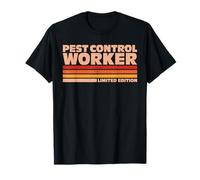 Pest Control Worker Retro Sunrise T-Shirt