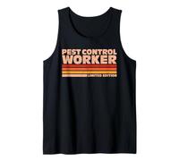 Pest Control Worker Retro Sunrise Tank Top