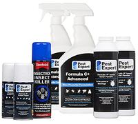 Pest Expert Bed Bug Killer Kit - Pest Expert Formula 'C+' 2 x 1L, Bed Bug Killer Powder 2 x 300g, 2 x Fogger Bomb & Rentokil Spray - Intermediate Kit for Maximum Strength Treatment & Control