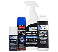 Pest Expert Bed Bug Killer Treatment Kit - Pest Expert Formula 'C'+ 1L, Bed Bug Killer Powder 300g, 1 x Fogger Bomb & Rentokil Spray - Standard Kit for Maximum Strength Treatment & Control