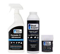 Pest Expert Carpet Moth Killer Spray 1ltr, Moth Powder 300g and Super Fumer 11g Carpet Moth Killer Smoke Bomb - Formula 'P Pest Expert (HSE approved and tested - professional strength product)