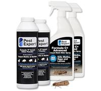 Pest Expert Carpet Moth Killer Spray 2 x 1ltr and 2 x Carpet Moth Killer Powder XL pack size 300g - Fast-Acting & Long Lasting