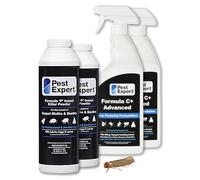 Pest Expert Carpet Moth Killer Spray 2 x 1ltr and 2 x Carpet Moth Killer Powder XL Pack Size 300g - Formula ‘C’ Moth Spray and Formula ‘P’ Moth Powder