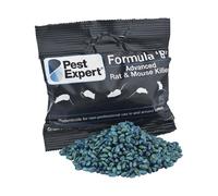 Pest Expert Formula B+ Advanced Rat & Mouse Killer Poison Bait (6 x 60g) Fast-Acting Rat Poisoning Super Strength, Single-Feed Brodifacoum Sachets, S