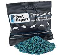 Pest Expert Formula B+ Advanced Rat & Mouse Killer Poison Bait (6 x 60g) Fast-Acting Rat Poisoning Super Strength, Single-Feed Brodifacoum Sachets, Strongest Maximum Strength Rodent Killer