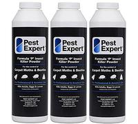 Pest Expert Formula 'P' Carpet Beetle Killer Powder XL 3 x 300g pack size (HSE approved and tested - professional strength product)