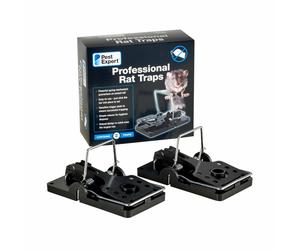 Pest Expert Rat Trap XL Professional No Rat Poison Kills Rats Heavy Duty x2