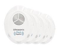 Pest Master - 4 x Ultrasonic Pest Repeller, Powerful Mouse Repellent - Wide Frequency Range Pest Control Device and Ideal for Mice, Rats, Mosquitoes, Cockroach, Moths, Ants -D2