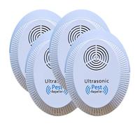 Pest Master - Ultrasonic Pest Repeller Pack of 4, Powerful Mouse Repellent and Ideal for Mice, Rats, Mosquitoes, Cockroach, Moths, Ants, Wide Frequency Range Pest Control Device, D2