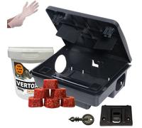 Pest O One Rat Block Bait With Bait Station Fast Acting Rodent Control Kit Single Feed Bait For Mice And Rat Effective Rodent Killer Bait Box