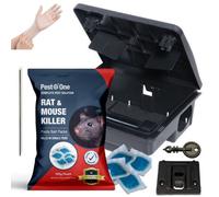 Pest O One Rat & Mouse Killer Pasta Bait Sachet (150G) With Tamper Proof Bait Station Single Feed Brodifacoum 0.025% For Indoor & Outdoor Use