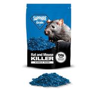 Pest O One Rat Poison Bait Grains Mouse Bait Sachets Rodent Repellent Grain Bait Sachets Mouse Poison Grain Rodent Control 150G (6X25G Pouch)