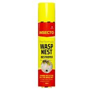 Pest O One Wasp Nest Destroyer Foam Spray 300Ml Fast Acting Wasp Killer For Lofts Garages Sheds And Outdoor Areas Treats Three Large Nests