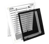 Pest Proofing Air Brick Mesh Vent Cover, Metal Louver Vent Grille Cover Square with Screen, 8 10 12 14 16 18 20 22 24 in Inset Ceiling Ventilation Hood(12 x 12 in (30 x 30 cm))