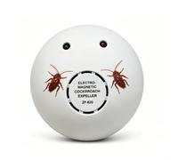 Pest Repeller Electronic Device for Home Kitchen - for Sound Wave Insect Control Deterrent for Rats Mice Ants Spiders - Safe for Pets Kids 12x12x8cm White