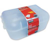 Pest-Stop Easy Set Rat Trap Box - Reusable Snap Trap in Enclosed Housing -