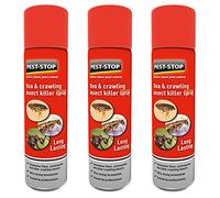 Pest-Stop Flea & Crawling Insect Killer Spray Ultra Strong Formulation 300ml (3 x 300ml)