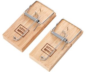 Pest-Stop Little Nipper Mouse Trap | Wooden Traps for Indoors | Durable Reusabl