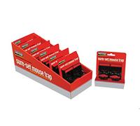 Pest Stop Sure Set Plastic Mouse Trap - Pest-stop sure set plastic mouse trap black/red contains 2 traps conventional back break mechanism easy clean