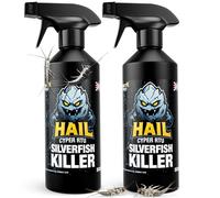 Pest X Pro Hail Silverfish Killer Spray 500ml (2 Pack) - Fast-Acting Cypermethrin Formula - Silverfish Spray for Home Use - Low Odour - Non-Staining - Long-Lasting Silver Fish Treatment