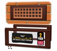 Pest X Pro Pest-X Pro Vault Air Brick Covers 254mm X 102mm - 2 Pack Rodent Control Vent Covers Exterior