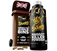 Pest X Pro Shard Maggot Killer Dust 250g - Natural Diatomaceous Earth Formula - Maggot Killer for Wheelie Bins - Kills Eggs, Larvae and Flies - No Spray, No Odour, Fast-Acting Bin Treatment