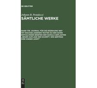 Pestalozzi - Smtliche Werke Band 17B Journal fr die Erziehung 1807 - X555z