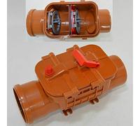 Pestan, Double Plastic Check Valve Ø 110 mm Non-Return Protection for HT/KG Tubes