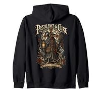 PESTILENCE & CURE PLAGUE PHYSICIAN Gothic Dark Fantasy Zip Hoodie