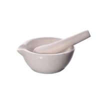Pestle and Mortar Household Ceramic Mortar and Pestle Set Grinding Bowls for Kitchen Spices Teas Garlic Pepper Grinder Mini Herb Mills Mulit Size(160mm)
