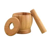 Pestle and Mortar - Kitchen Pepper Masher | Garlic Grinding Tool Wooden for Cooking Enthusiasts Meal Planners Home Chefs Recipe Developers Sesame Walnut Dried Fruit