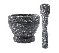 Pestle and Mortar Pounding Garlic Stone Mortar Household Grinder Pressing Garlic Mashed Garlic Mashing Pot Manual Mashing Medicine Pot Jujube(Granite Grain)