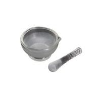 Pestle And Mortar Set 60mm Inner Diameter Apothecary Solid Glass Pestle and Mortars Bowl Set Grinding Mill Tool