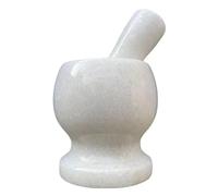 Pestle and mortar set,Garlic mortar, white marble mortar, garlic masher, medicine pot, garlic masher mortar, garlic masher(Yellow)