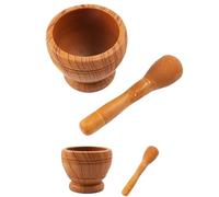 Pestle And Mortar Set Manual Kitchen Garlic Masher Multifunctional Medicinal Powder Grinding Mortar Pot Practical Spice Home Convenience Small Tools(Size2)