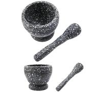 Pestle And Mortar Set Manual Kitchen Garlic Masher Multifunctional Medicinal Powder Grinding Mortar Pot Practical Spice Home Convenience Small Tools(Size3)