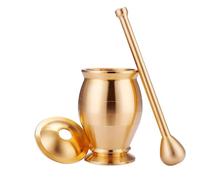 Pestle and Mortar Set Pestle And Mortar Set Pure Copper Mills Mincers For Kitchen Grinding Salt Pepper Nutmeg Cinnamon Chocolate Herb Paste(Color 05)