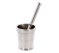 Pestle And Mortar Set Stainless Steel Mini Spice Herb Grinder Bowl Hand Crusher Khal Basta Dasta Seasonings Pastes Pill Mash Grinding For Fresh Pesto Guacamole Dressing Garlic Coffee Beans (Size 6)