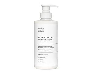 Pestle & Mortar Essentials The Body Cream Moisturiser 500ml Suitable For Dry, Eczema-prone, Psoriasis-prone skin, Dermatologically tested, midwife approved