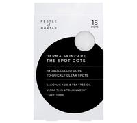 Pestle & Mortar THE SPOT DOTS - Hydrocolloid dots to quickly clear spots. Ultra-thin dots designed for discreet overnight wear, effectively targeting acne breakouts while you sleep.