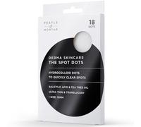 Pestle & Mortar THE SPOT DOTS - Hydrocolloid dots to quickly clear spots. Ultra-thin dots designed for discreet overnight wear, effectively targeting acne breakouts while you sleep.