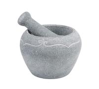 Pestle Set Household Stone Mortar Grinding Garlic Pounder Manual Retro Pounding Jar Pestle Set Pestle Mortar