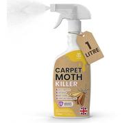 Pestmatic Carpet Moth Killer Spray 1 Litre, Moth Repellent Spray for Carpets, Wardrobes, Kitchen, Pantry, Effective Treatment Kills Moths Larvae & Eggs on Contact, Long Lasting 12 Weeks Protection