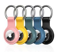 PESTON AirTag Holder Keyring, 5-Pack Case for Apple AirTag 1st and 2nd Gen