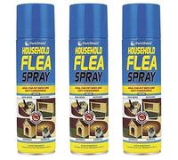 PestSheild 3 x Flea Killer 200ml. Advanced Formula. Ideal For Pet Beds & Soft Furnishings