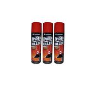 Pestshield 3 x Spider & Creepy Crawly Insect Killer Spray No More Spiders 200ml New, Red