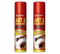 PestShield Ant Insect Killer 300ml Spray Pack of 2 Fast Acting Rapid Pesticide Cockroach Fleas Woodlice Crawling Insects Control Treatment with Welari Thank You Card | (2pack) (600kg)