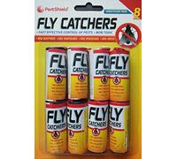 Pestshield, Clear Sticky Paper,Insect Killer Strip Tape, 1 Pack (8 Fly catchers)